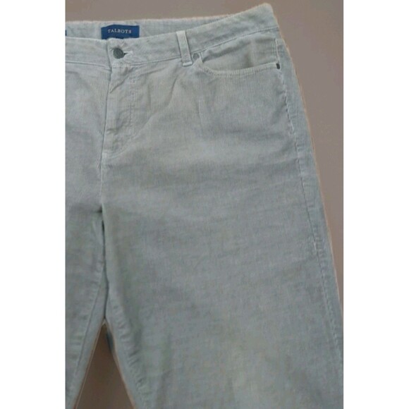 Talbots Women's 16 Curvy Corduroy Jeans Gray Bootcut Flare Soft Stretch - Picture 3 of 13